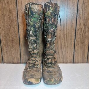Danner Snake Camo Boots Jackal II Size 7 Goretex 17 Inches  Calf High Hunting